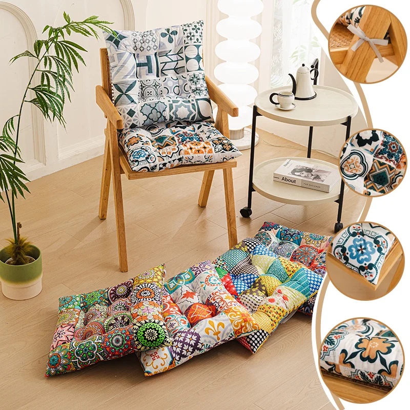 1/2/4PCS American Style Square Seat Cushion Crystal Velvet Thick Soft Pad Floor Tatami Cushion for Bedroom Balcony Kids Room