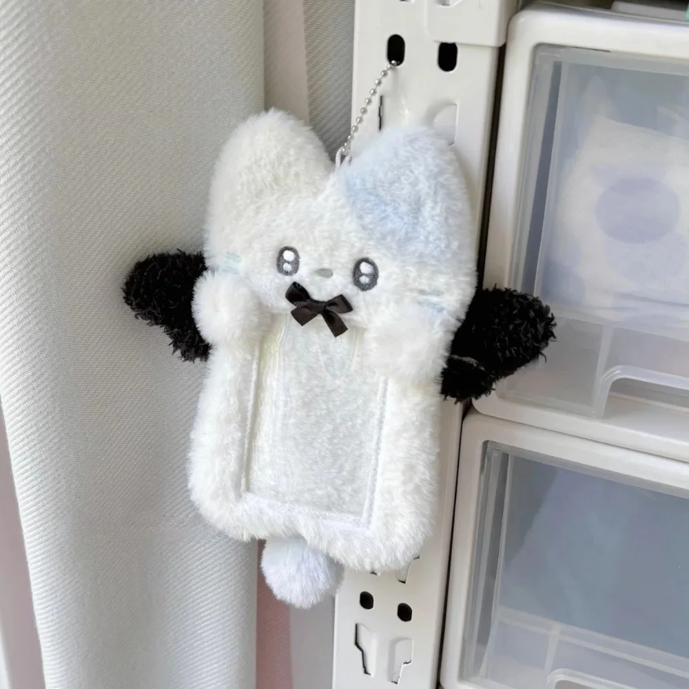 Cute Photocard Case Student Card Holder Cartoon Fox Photocard Case Bag Keychain Idol Photos Protective Cover