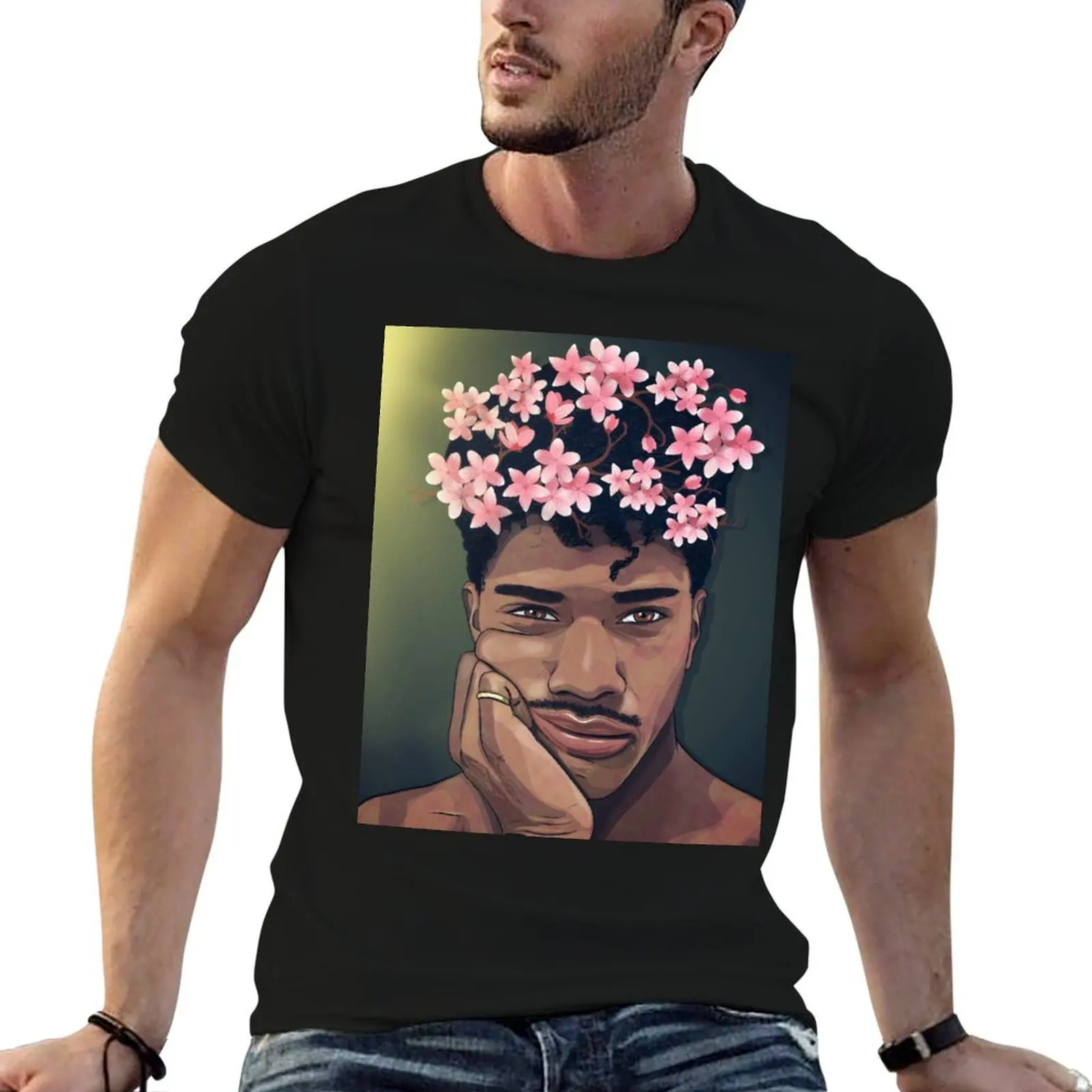 

Cherry Blossoms T-Shirt anime tshirt t shirt man plain T-Shirt