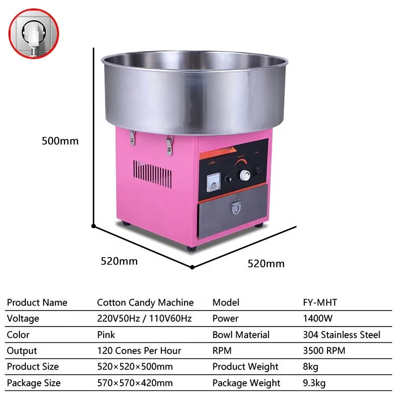 220V/110V Marshmallow and Marshmallow Machines New Condition Motors for Restaurant and Retail Fruit Milk Raw Materials