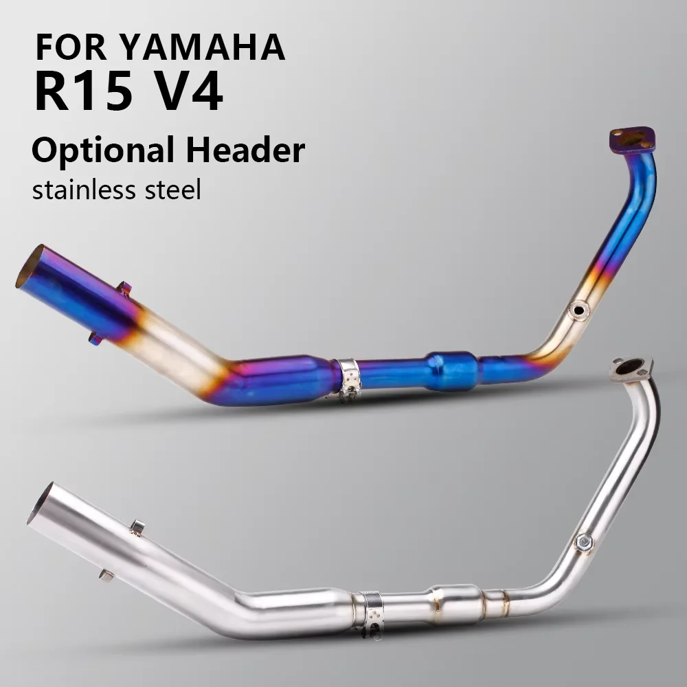 

Slip on For Yamaha MT15 R15 V3 V4 Exhaust System Motorcycle Escape Header Front Middle Link Pipe Connect 51mm Muffler