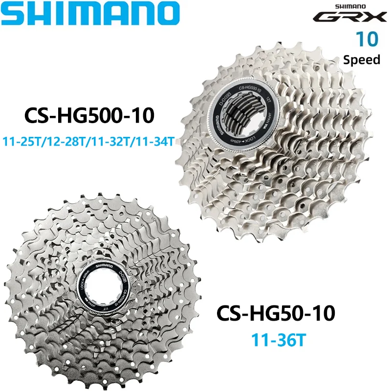 

Кассета SHIMANO HG500 10-скоростная HYPERGLIDE CS-HG500-10 11-25T 12-28T 11-32T 11-34T 36T для шоссейных велосипедов, запчасти для велосипедов