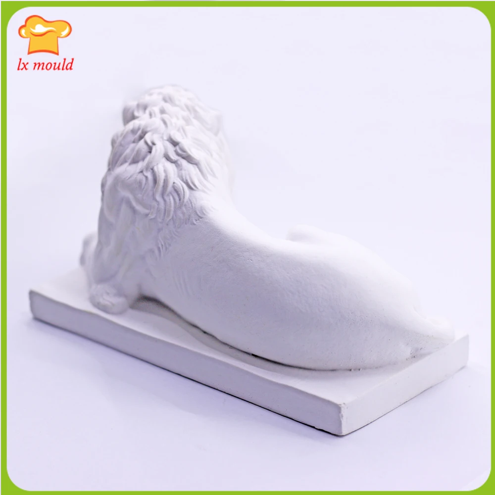 3D Lion Silicone Molds Clay Plaster Resin Candle DIY Animal Shape Soap Tools