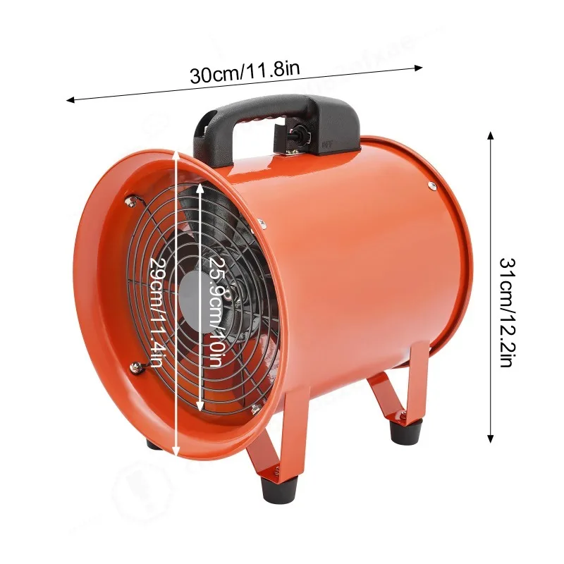 300W Explosion Proof Exhaust Fan Industrial Blower with Duct Hose Ventilation Equipment for Factories Shipyards view 3
