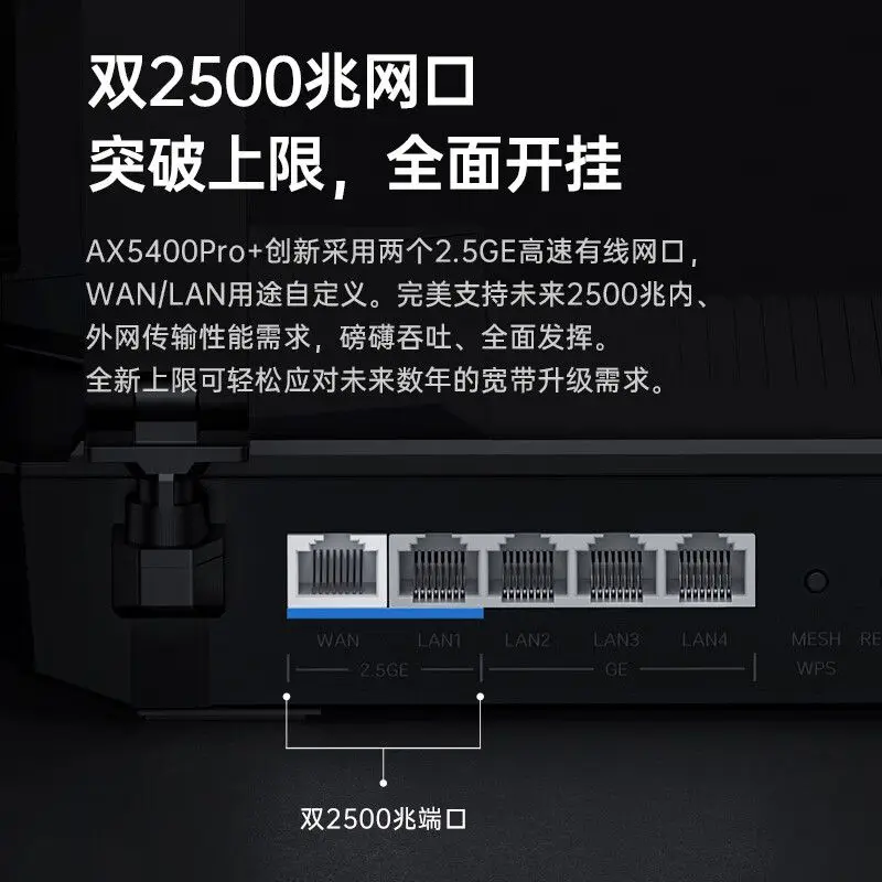 ZTE Ax5400pro Wireless Router Home High-Speed Wifi6 Dual-Frequency 2.5G E-Sports Enterprise USB Gigabit