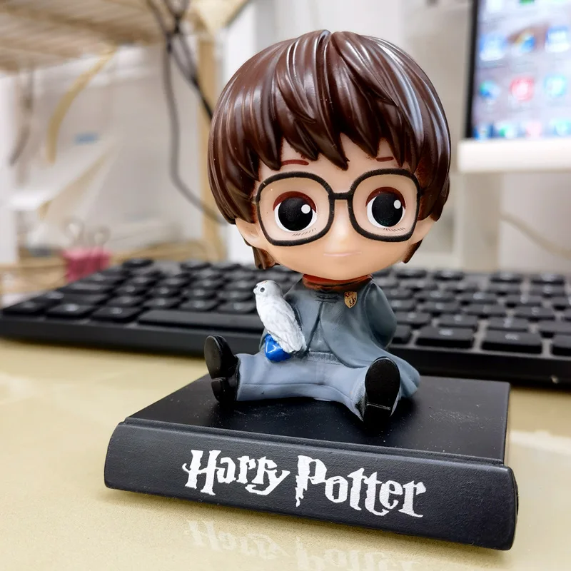 New Hot Toys Harry Potter Anime Figures Car Shaking Head Doll Auto Interior Kawaii Tabletop Ornament Bobble Head Child Toys Gift