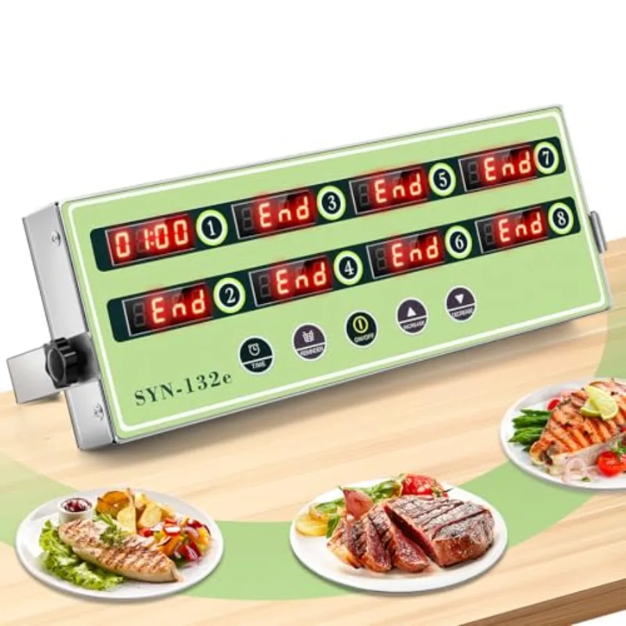 

Новинка 2025: Усовершенствованный коммерческий таймер для кухни, многофункциональный фритюрница-таймер с будильником для ресторанов, из нержавеющей стали, с цифровым дисплеем