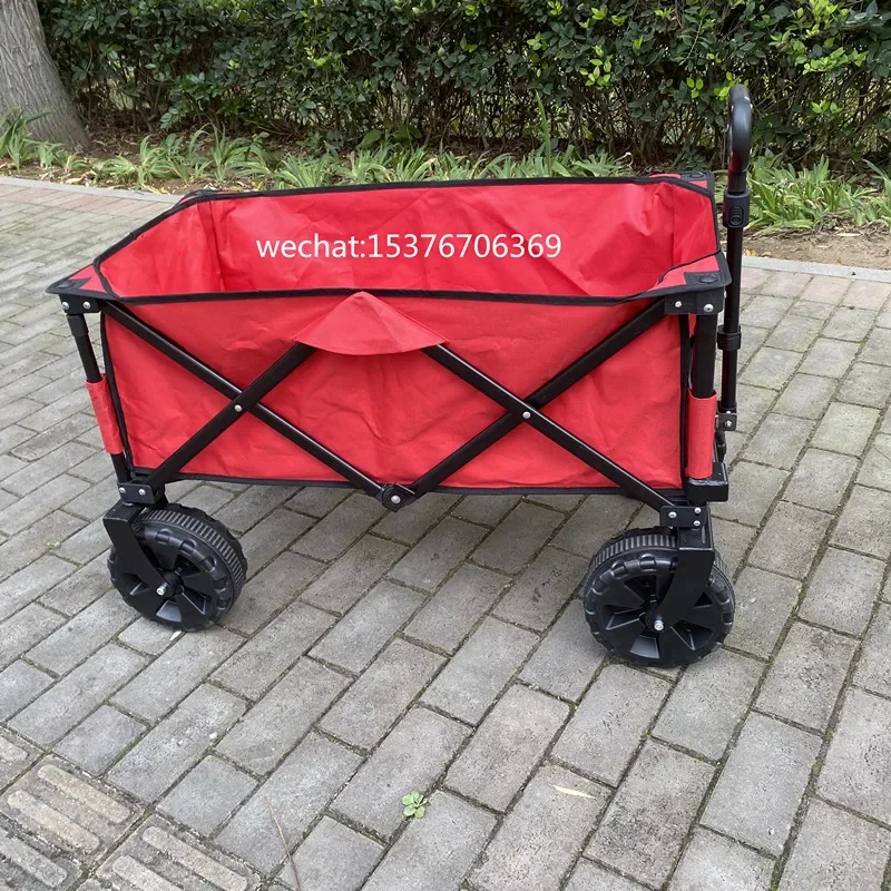 Collapsible Storage Cartss Wagon Decorative Garden Furniture Outdoor Folding Wagon