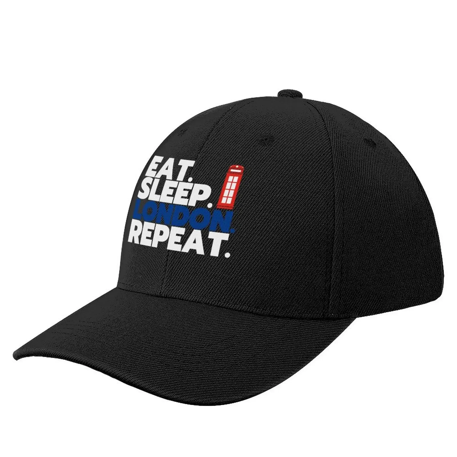 Eat Sleep LONDON Repeat Baseball Cap Vintage Hood Beach Men Golf Wear Women's