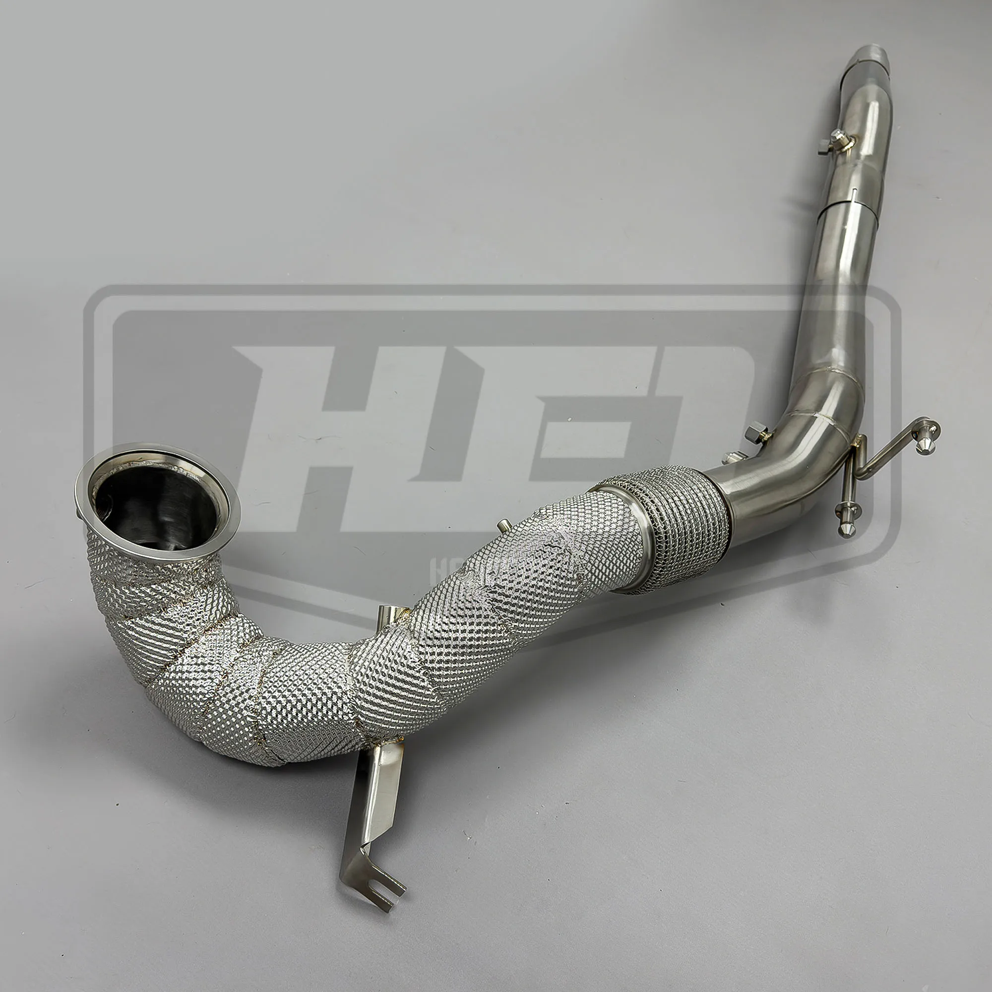 أنبوب عادم HEO من الفولاذ المقاوم للصدأ لسيارة VW GOLF 8R GOLF8R R 2.0T 2019-2022 محول عادم الحرارة النازل #4