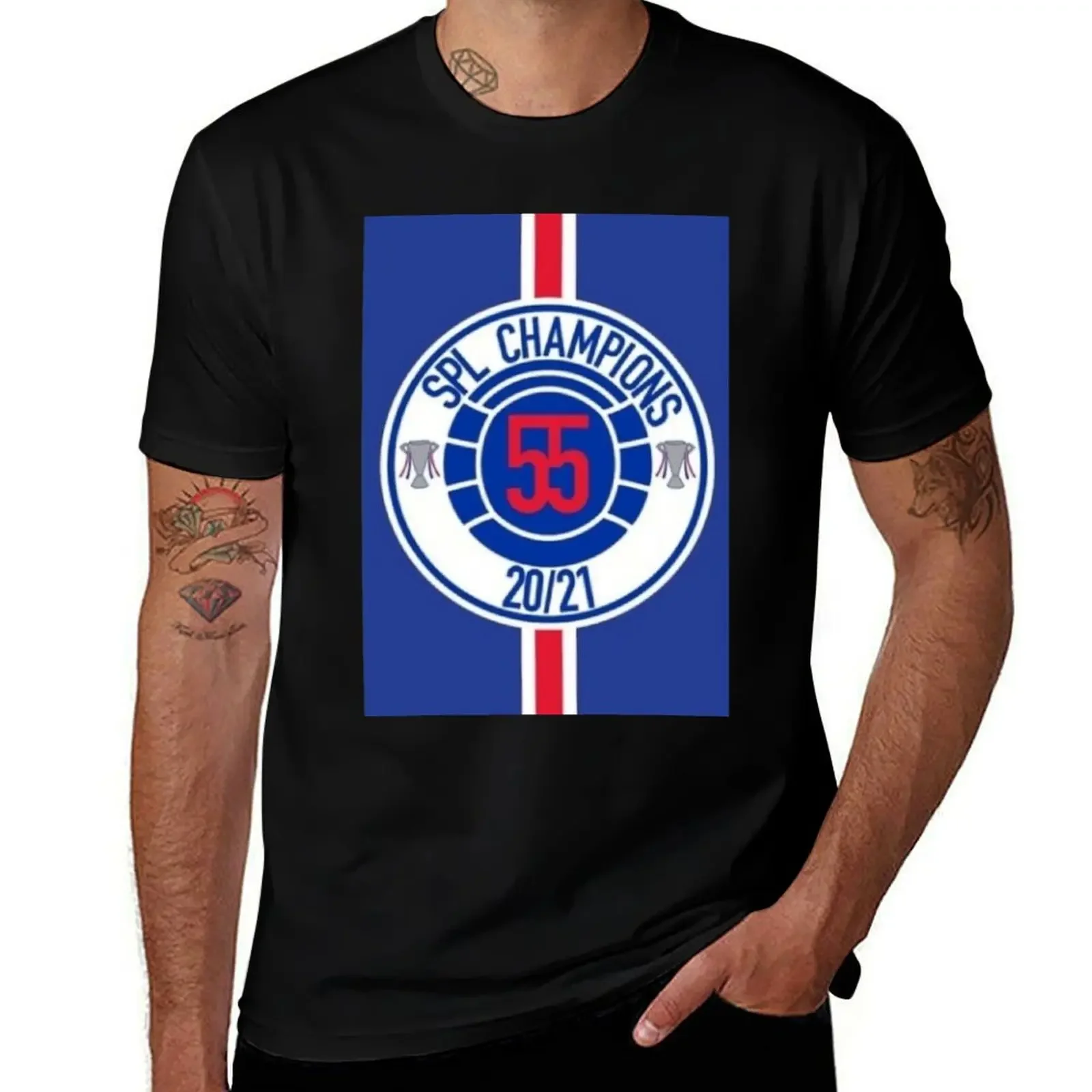 Glasgow Rangers 55 T-Shirt kawaii clothes animal prinfor boys designer shirts black t-shirts for men