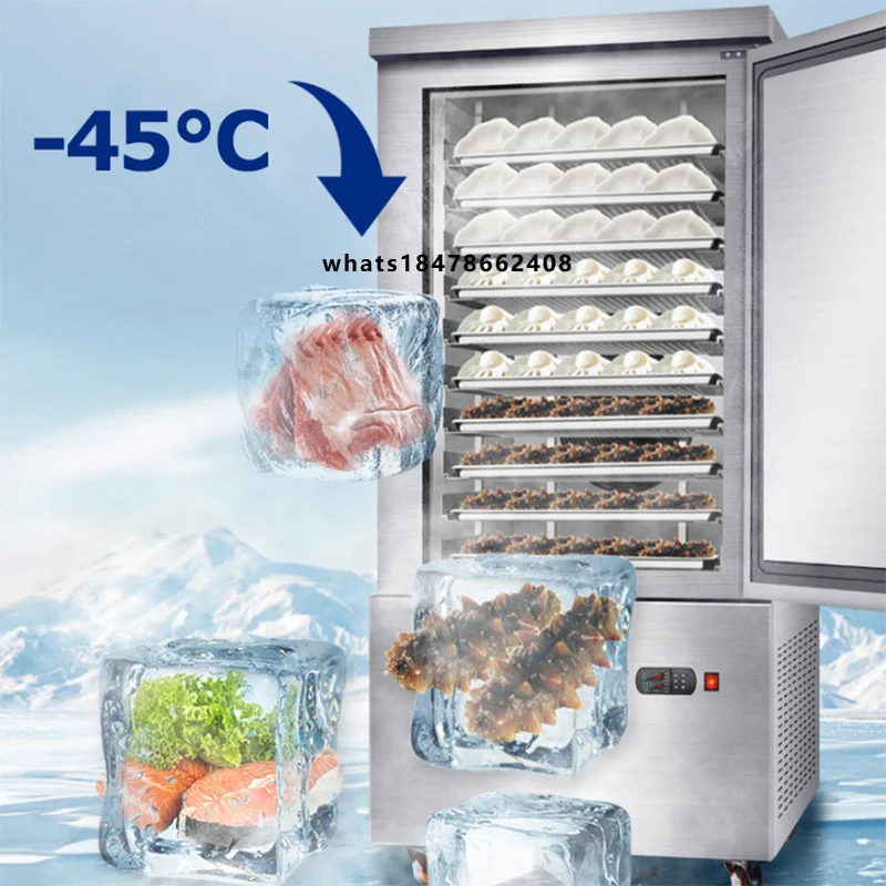 

Deep Cold Commercial Blast Cabinet -40 Degrees for Sea Cucumber Dumplings Seafood