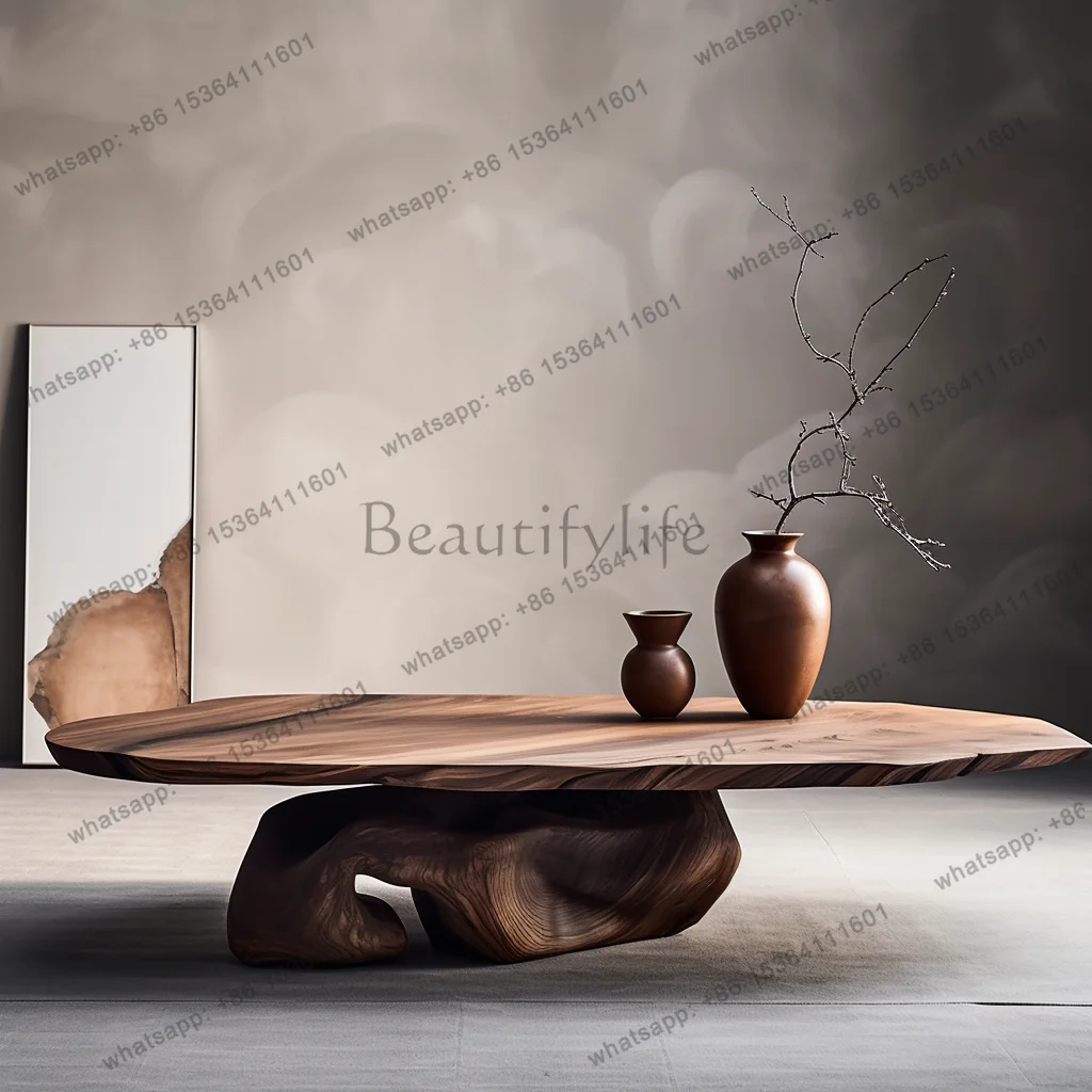 

Кофейный столик в стиле ваби-саби для балкона, гостиной, в средневековом стиле, чайный столик