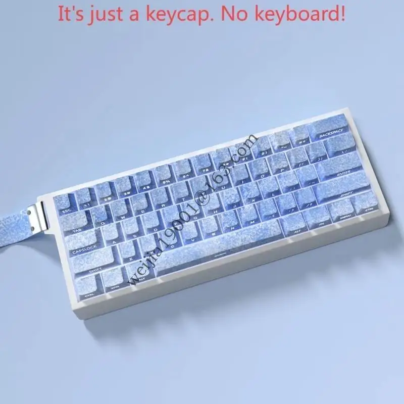 64/74key lateral imprimir translúcidos keycaps ice azul perfil original sublimations backchap retroiluminado para teclados .h05a
