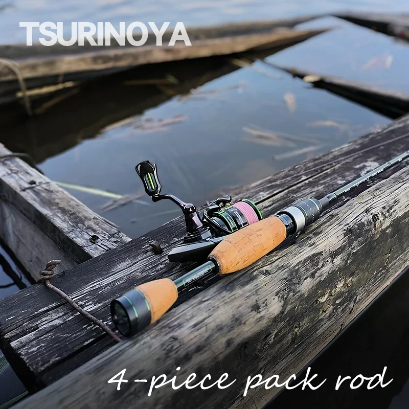 tsurinoya giro dobravel e baitcasting vara de pesca guia fuji truta salmo pack rod secao 16m 168m packable 01