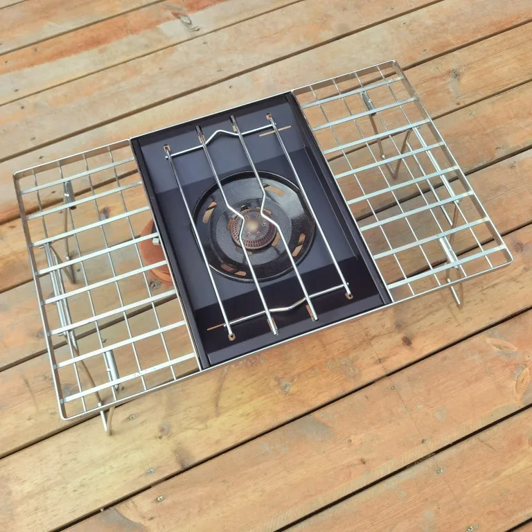 Plancha de o Inoxidable con Revestimiento Ne Resistente a Altas Temperaturas SnowPeak, Parrilla de Hierro para Barbaco...