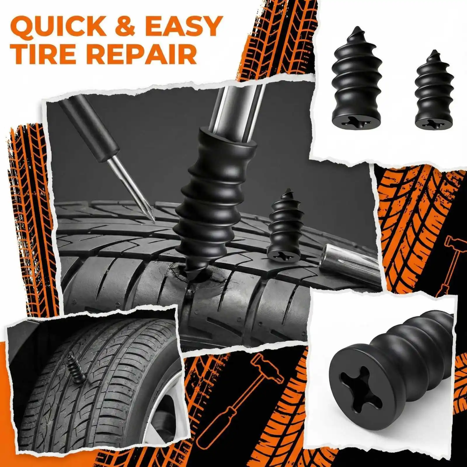 

Tire Valve Stem Caps with Screwdriver Universal Dustproof Airproof Covers for Car Bike Motorcycle Wheel Accessories