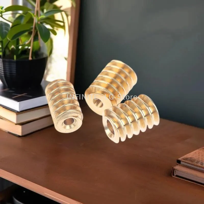 مجموعة مزدوجة من التروس الدودة النحاسية بطول 0.5 متر برأس واحد؛ مقاسات الفتحة 1.98 مم/2.28 مم/2.98 مم؛ يناسب مهاوي 2 مم/2.3 مم/3 مم