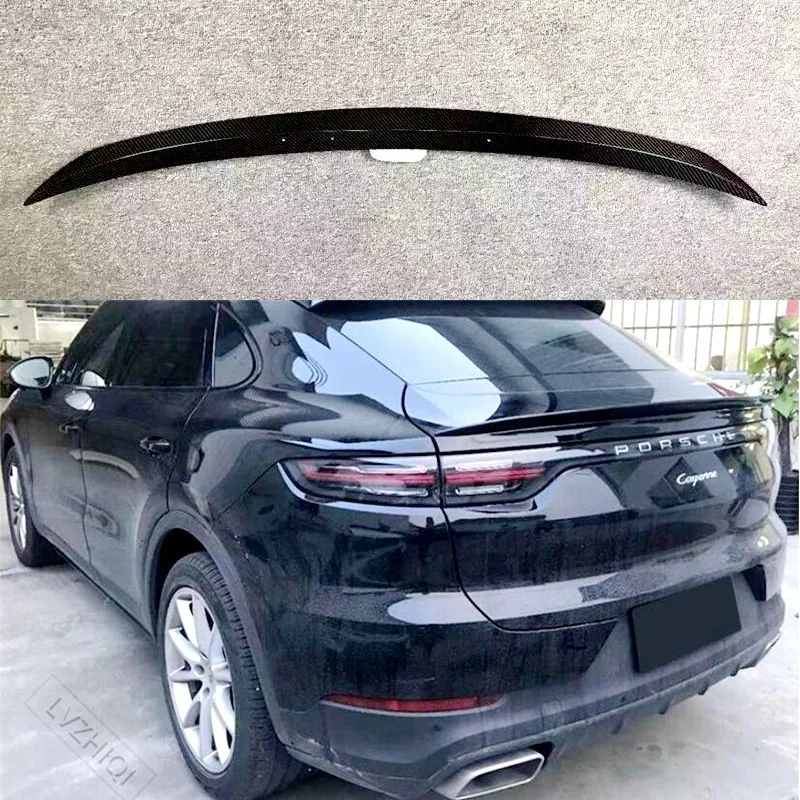 

Carbon Fiber Spoiler For Porsche Cayenne Coupe 2020 2021 2022 High Quality Wing Lip Roof Spoilers