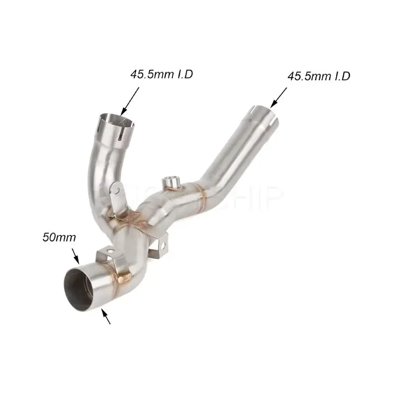 Motorcycle Exhaust Muffler Mid Link Pipe Slip-on For Ducati Multistrada V2 2025 2026 Multistrada V2S V2 S Euro 5+ Escape