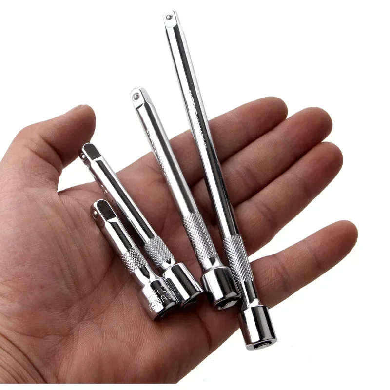 Barra de extensão de chave de catraca de soquete de 1/4 ", 50/75/100/150mm, manga de direção, acessórios de biela, ferramentas manuais de ajuste