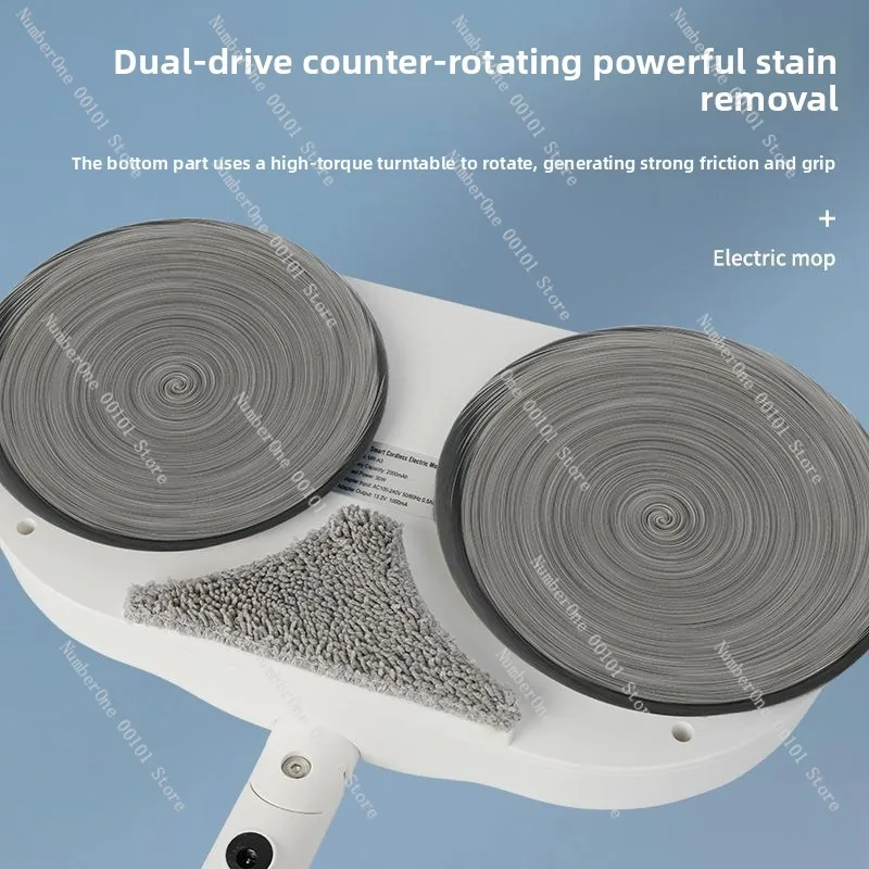 Wireless electric mop handheld automatic cleaning integrated tractor sweeping household intelligent hand-washing hand-push type