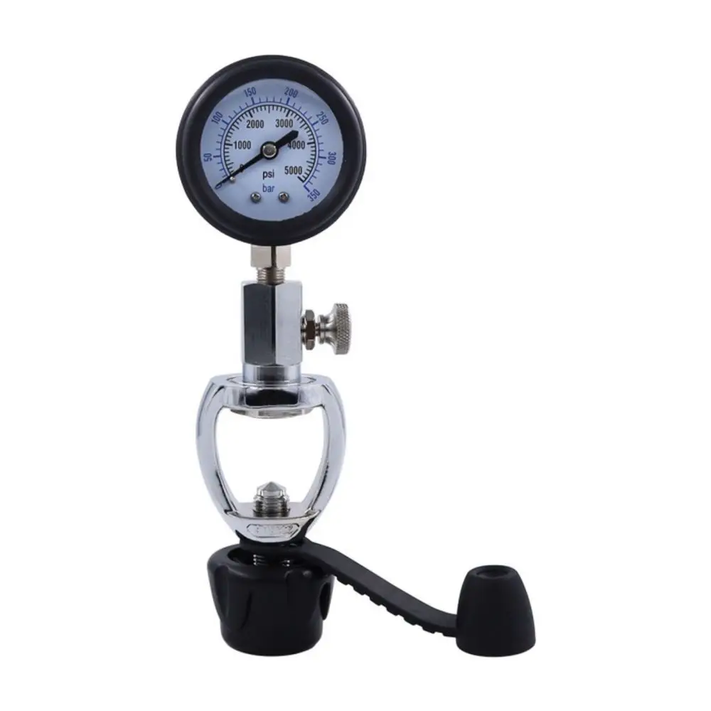 

TUDIVING-4500Psi 300Bar Scuba Diving Valve Cylinder Regulator Air Tank Fill Station Diving Charging Adapter with Pressure Gauge