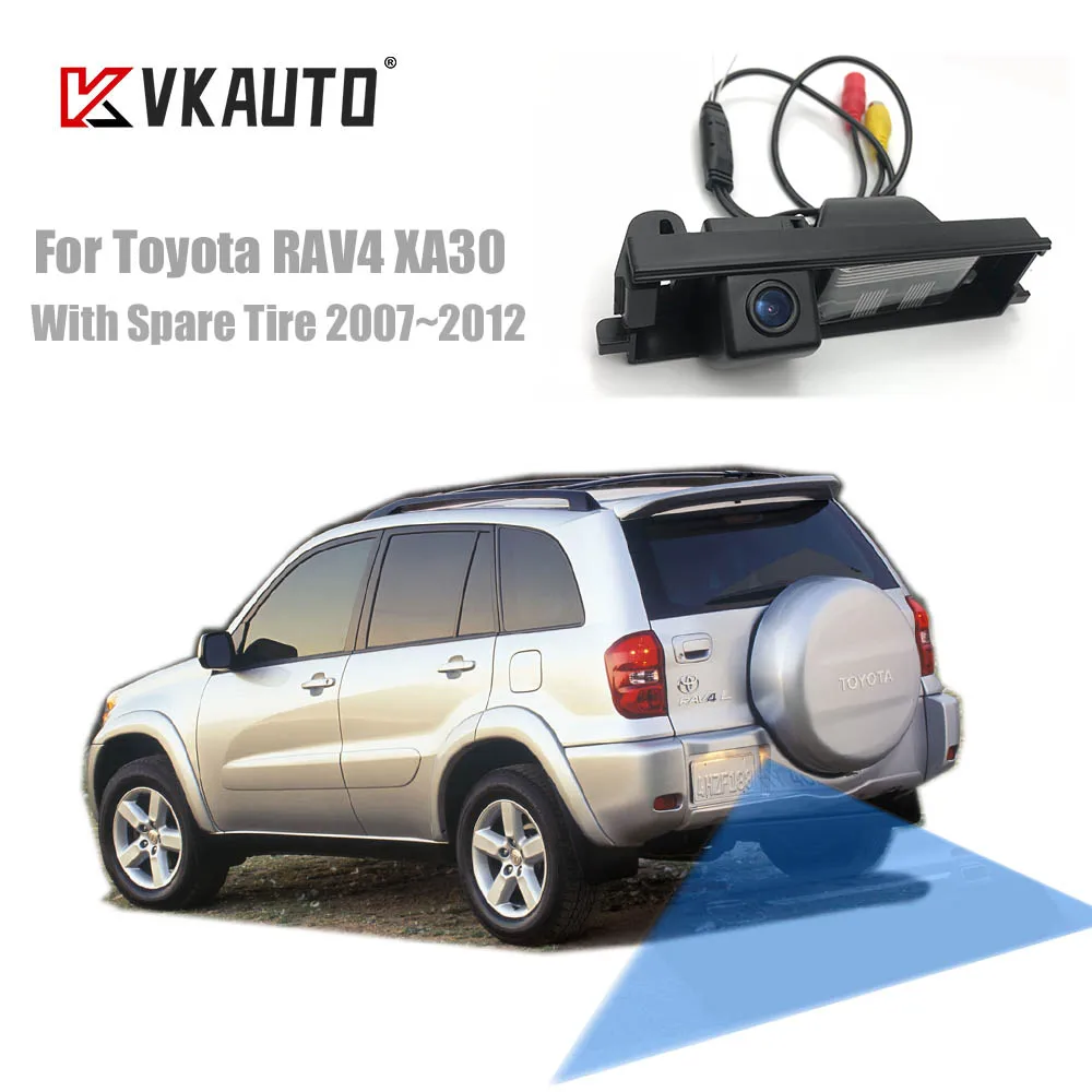 VKAUTO Rear View Camera For Toyota RAV4 RAV 4 2005 to 2012 IP69 HD parking Backup Reverse Camera