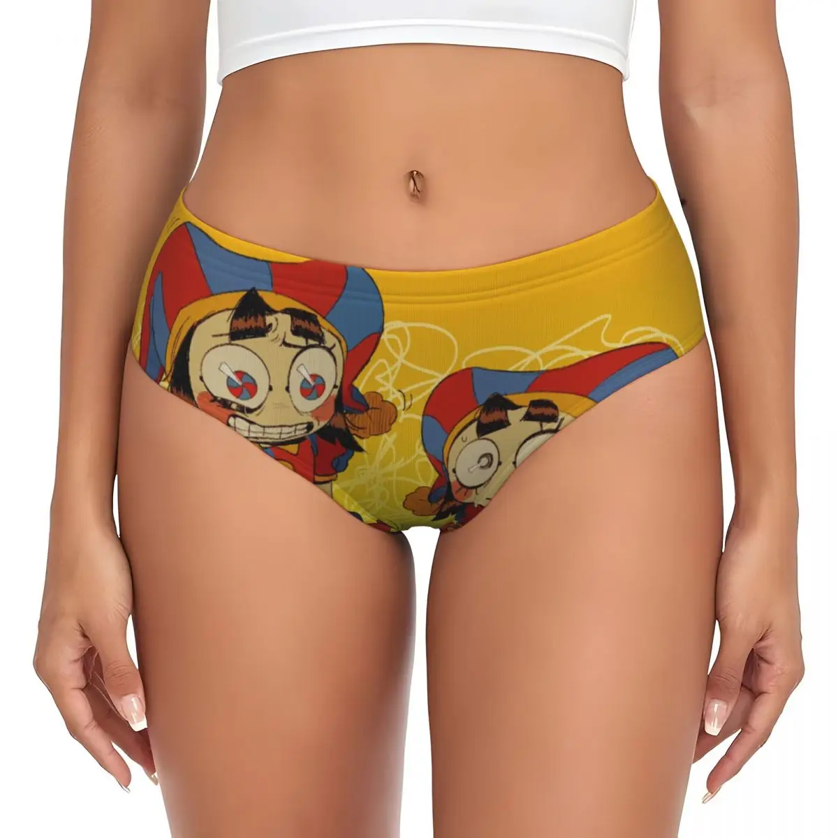 Custom Women Pomni Panties Underwear Female Comfort The Amazing Digital Circus Briefs Underpants