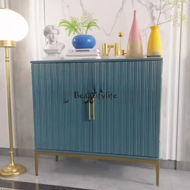 

Light luxury decoration modern shoe cabinet American solid wood locker