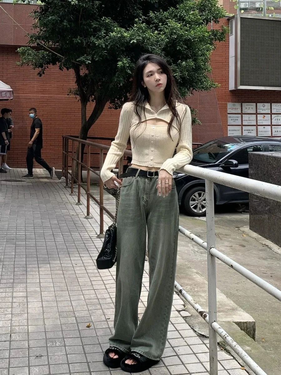 

Sweaters Jumpers Pullovers Woman Aesthetic Sweater Cotton Y2K Print Festival Street Urban Retro Style Hip Hop Winter Thermal Fit