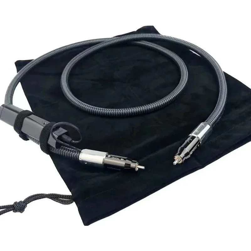 Hi-end WEL Signature Digital Coaxial Cable PSS Silver HiFi Audio RCA Subwoofer Cable z systemem rozpraszania hałasu