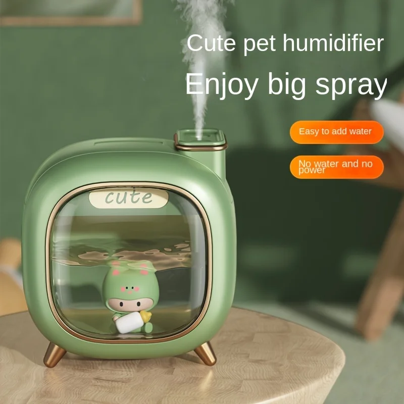 Cute Baby Cute Humidifier Air Desktop Home Bedroom Large Capacity Cute Space Capsule Double Spray Humidifier