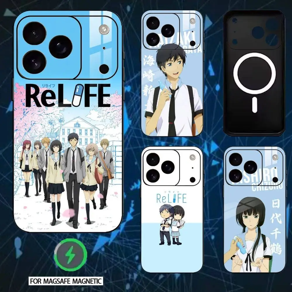 

Anime ReLIFE Arata And Chizuru Phone Case For iPhone 17,16,15,14,13,12,Plus,Pro,Max For Magnetic Wireless Charge