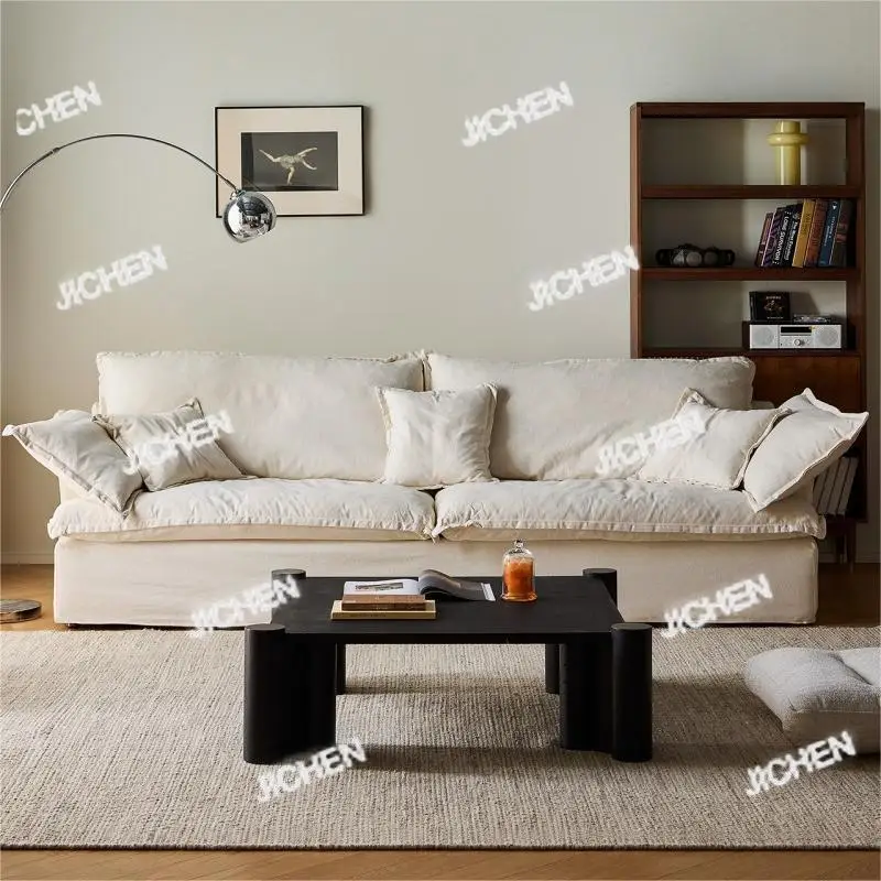 

Диван из средневековой ткани JC, гостиная, небольшая квартира, прямой ряд ваби-****, демонтаж ветра и стиральное молоко, французский ретро