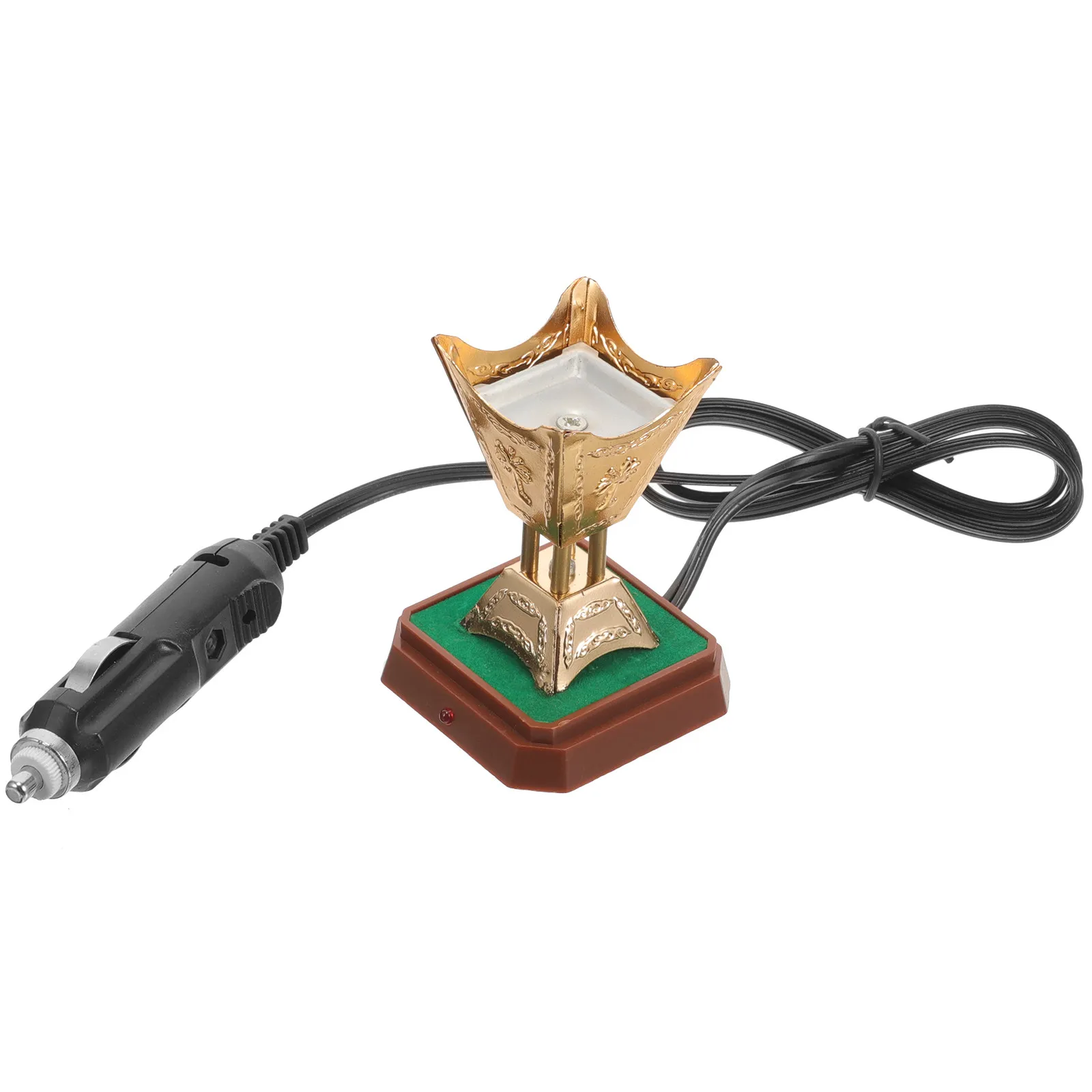 

Electric Incense Burner Car Use Metal Censer Holder Classic Style Middle Eastern Decor Car Incense Burner Aroma