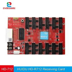 HUIDU HD-R712 Receiving Card Supports Synchronous Controller Asynchronous Control Card LED RGB Full Color Display 12Ports HUB75E