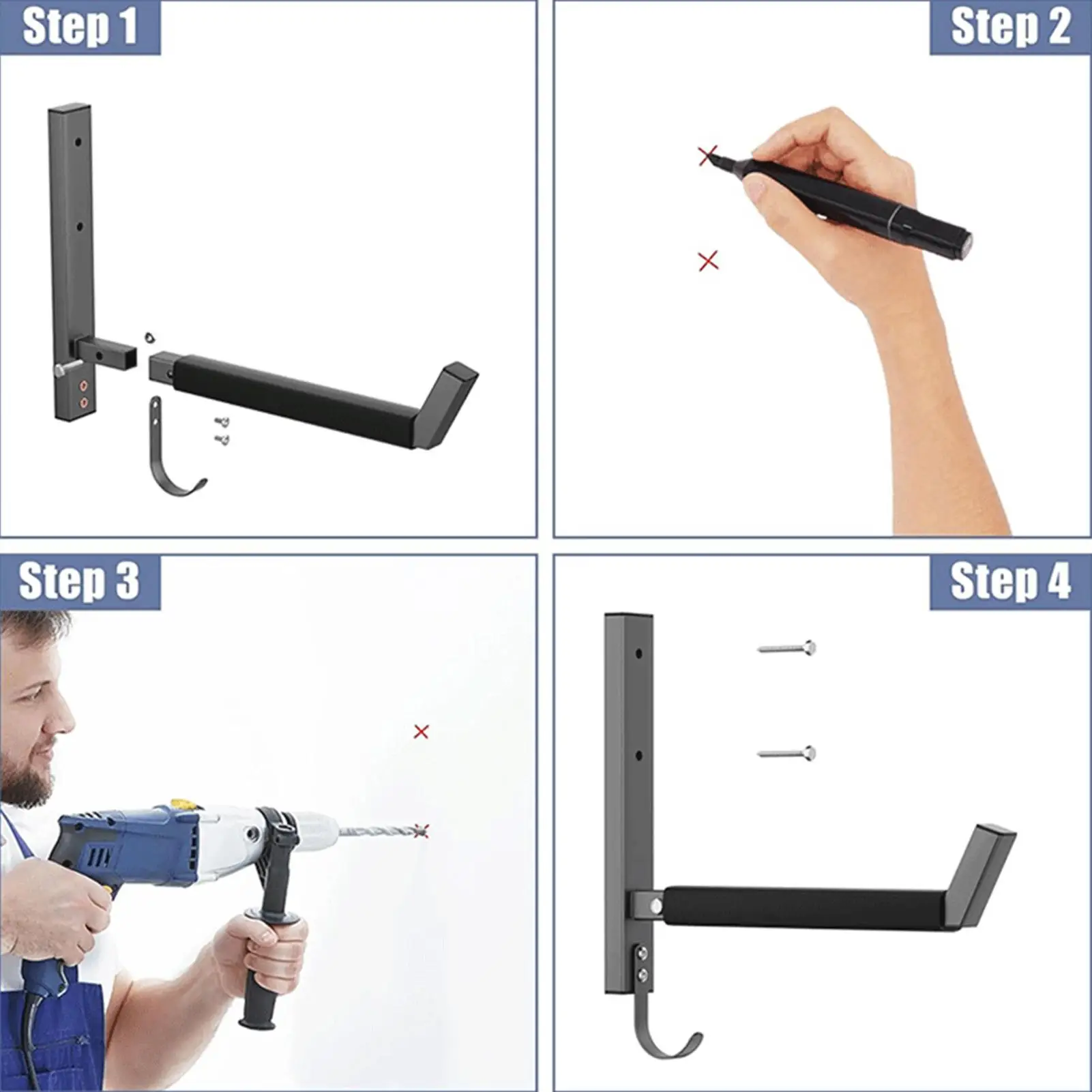 Kajakhalterung Garage: 2 Stück, 200 lbs Tragkraft - usage example