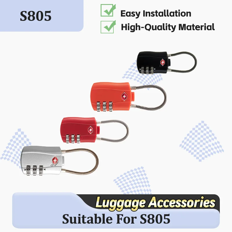 

For S805 Portable Mini Combination Lock Compact Padlock With anti-theft Features Small Size Versatile Applications Durable