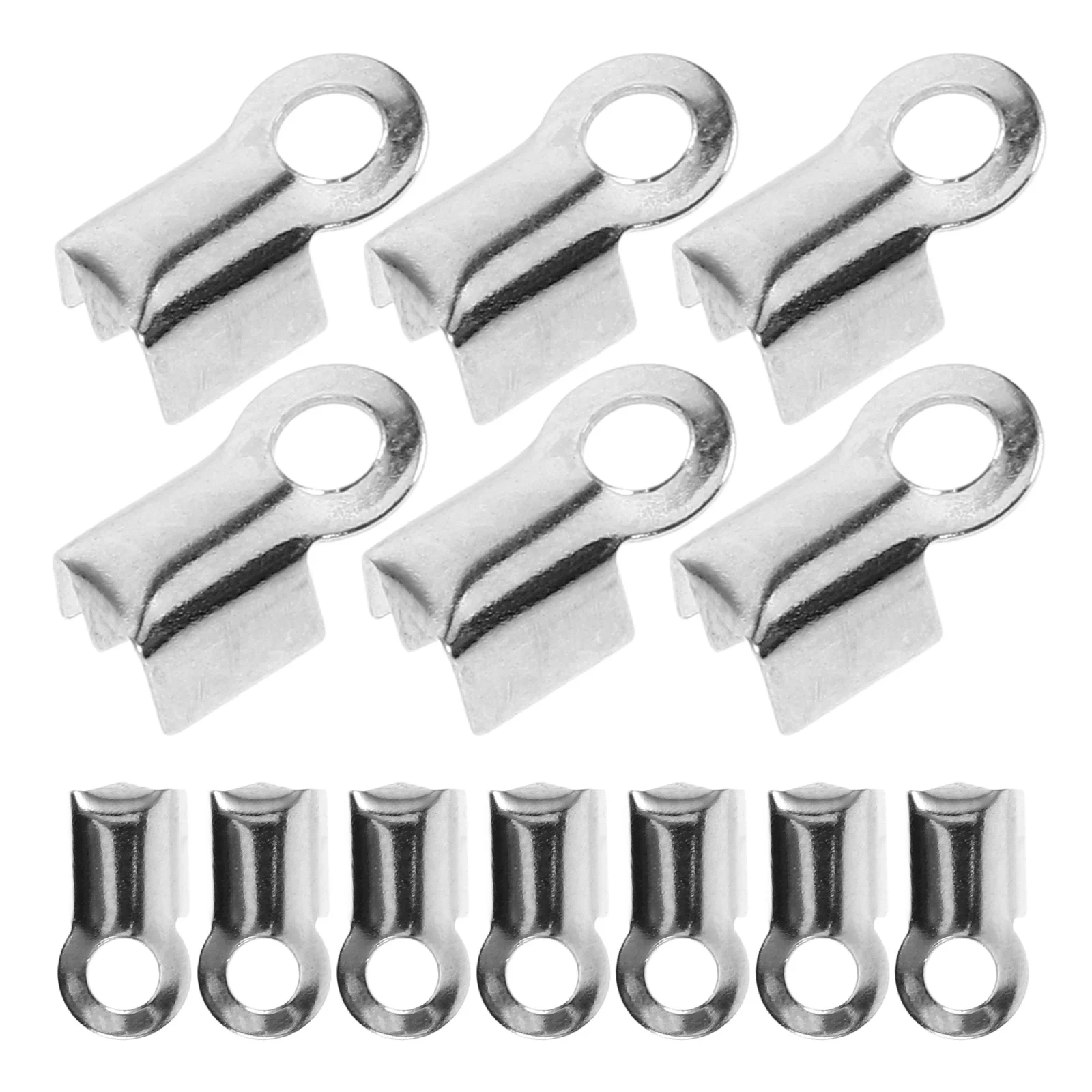 100 قطعة عقد دي اي واي سوار المشابك عدة مجوهرات معدنية موصل اكسسوارات للهدايا محلية الصنع الحبل ينتهي لصنع المجوهرات #3