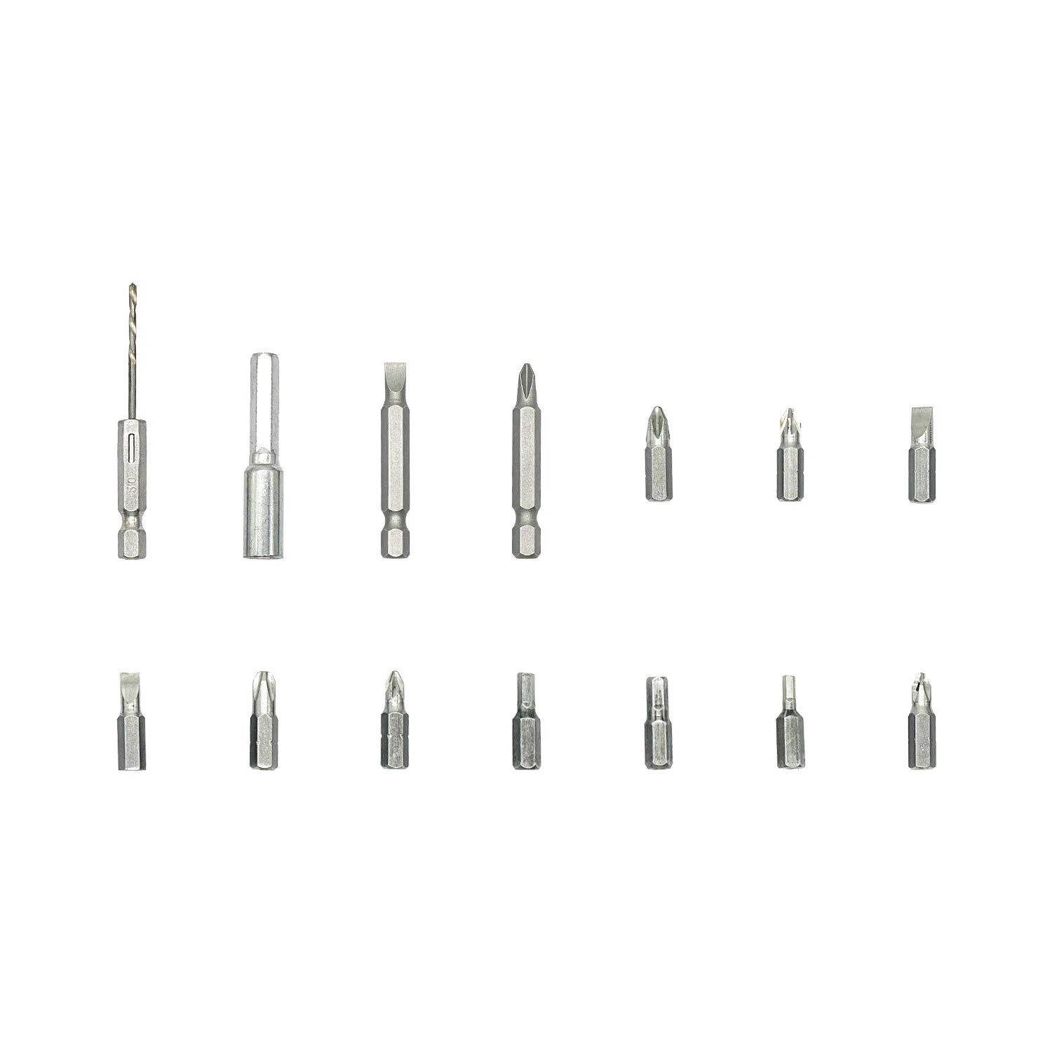 14PCS Magnetic Bits, Phillips Screwdriver Bit Set, Impact Drill Bits, Screws, Alloy Steel Anti-Slip Phillips Screwdriver