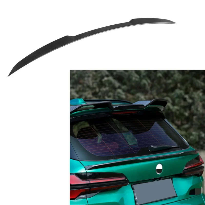 

For BMW X5M F95 F95 LCI 2020+ SQ Style 100% Dry Carbon Fiber Rear Trunk Spoiler