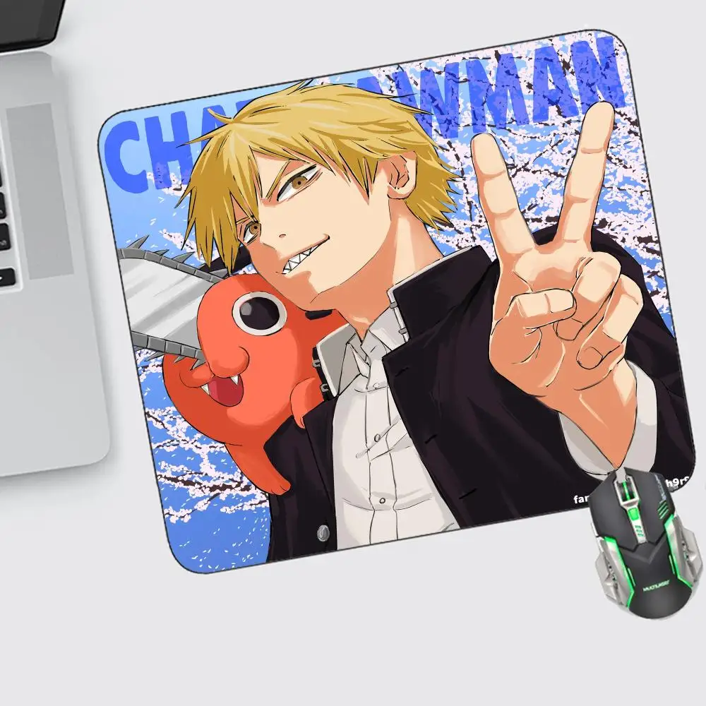 

Anime Chainsaw Man Mouse Pad Small Mouse Pad Gaming Accessories Offices Keyboard Computer Desk Mat Pc Gamer Non-slip Mousepad