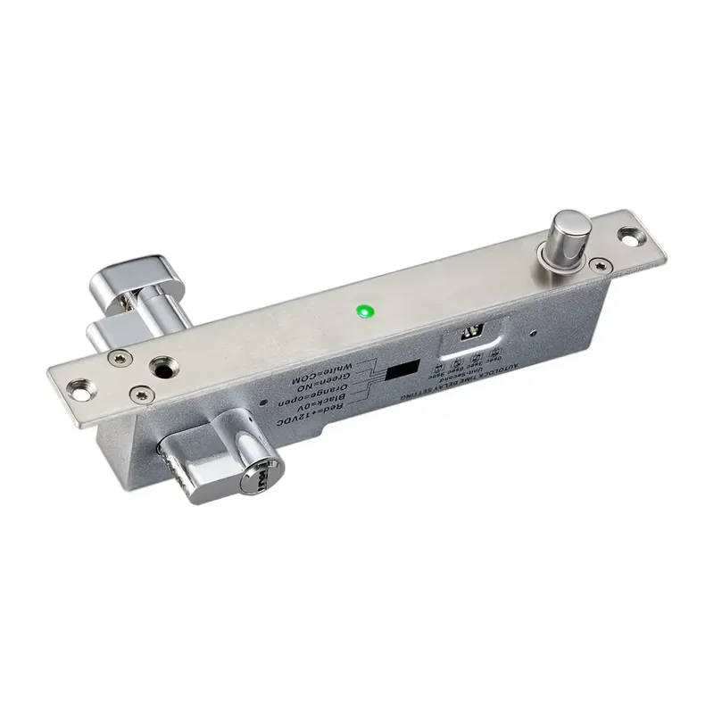 Fail Secure Smart Door Sturdiness Drop Bolt Door with Cylinder and LED YB-500C(LED)