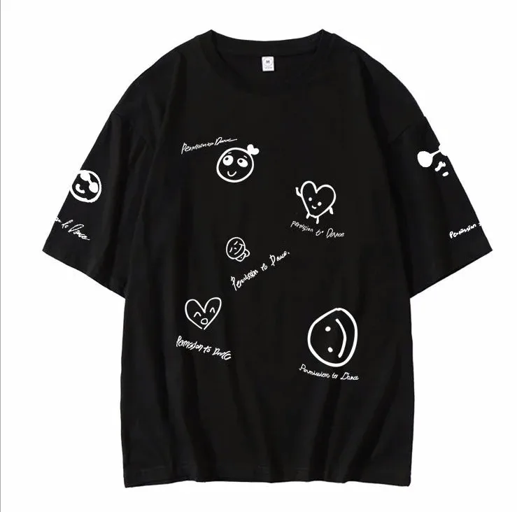 Bangtan Boys New Song Butter Oversized T-shirt Boys Girls Family suit Kawaii Boys girls short sleeve pure cotton top S-4XL