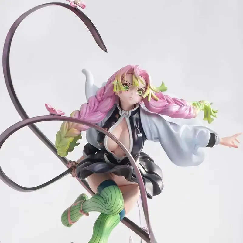 Demon Slayer 22cm Figure Kanroji Mitsuri Anime Kimetsu No Yaiba Figure Shinobu Action Figure Kamado Nezuko Figurine Toys Gifts