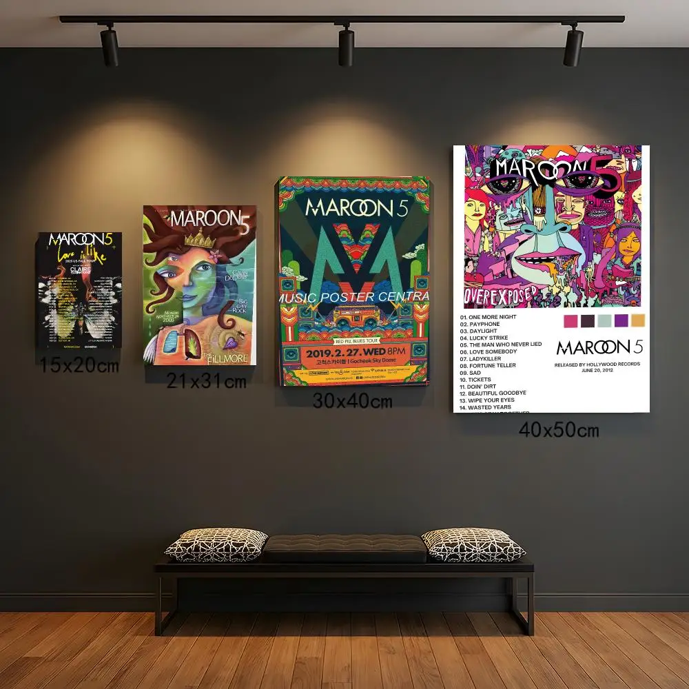 band M-Maroon 5-N Painting Calligraphy Boho Botanical Decor for Living Room  Elegant Home Style