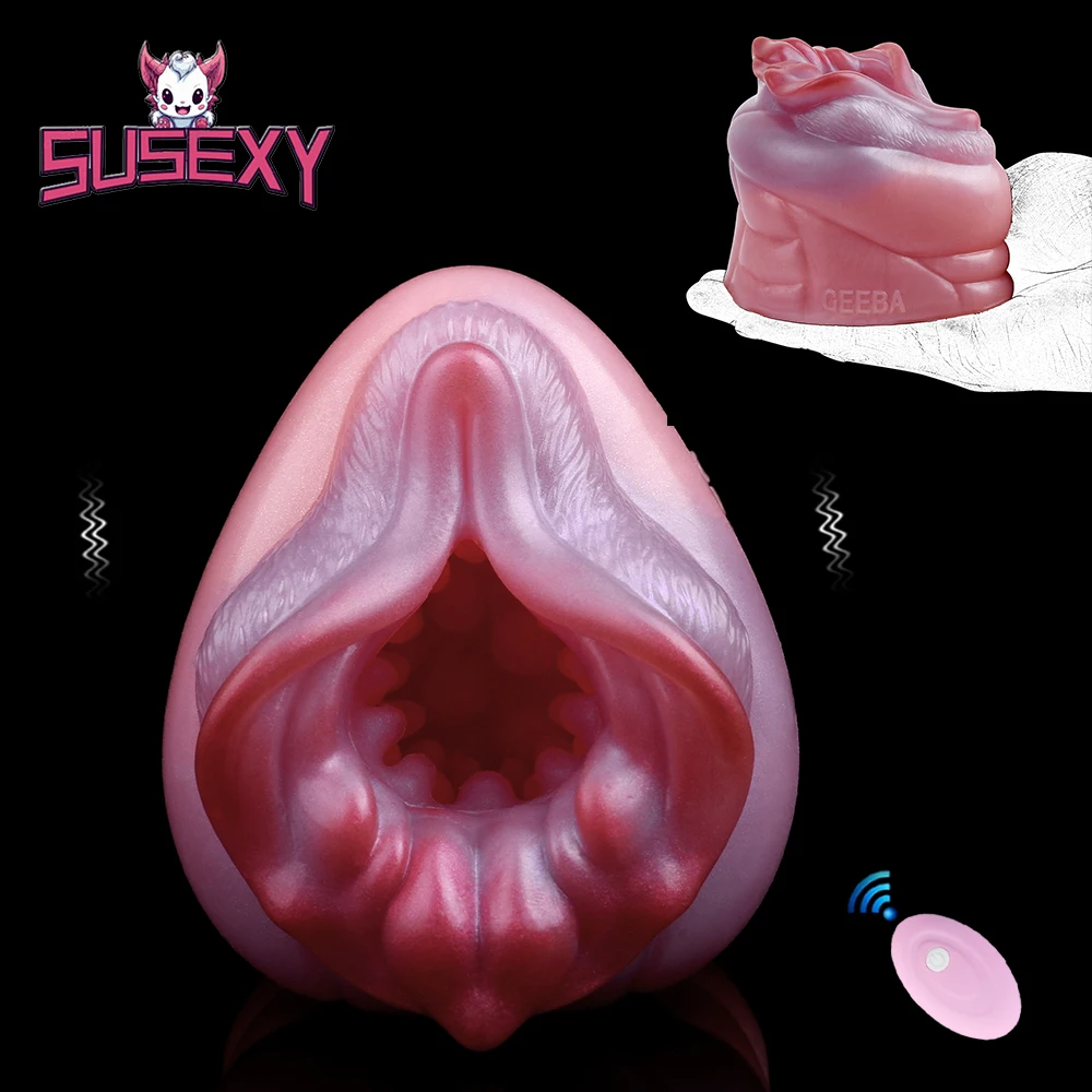 

SUSEXY Fantasy Masturbator Cup Fetish Vibrating Penis Trainer Pocket Pussy Glans Bump Stimulate Erotic Sex Toys For Men Adult 18