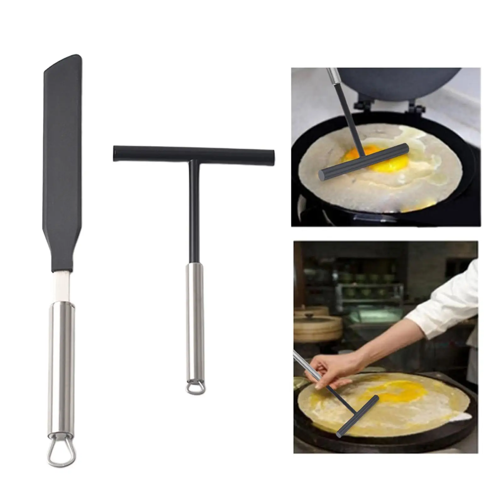 2x Crepe Making Spreader Kitchen Accessories for Home Dining Room Kitchen Restaurant