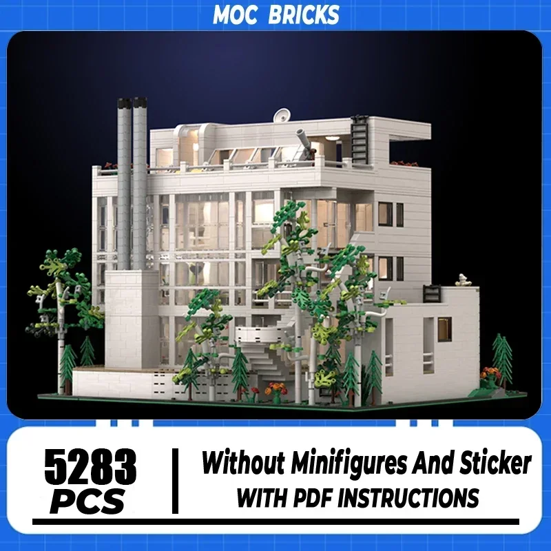 Moc Building Block Douglas House Model Technology Brick DIY Assembly Modular City Street View Toy For Holiday Gift